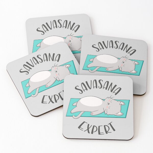 Item preview, Savasana Expert. Grey and Teal designed and sold by FocusAndFlow.
