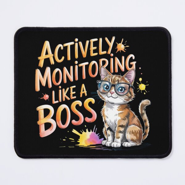 Item preview, Actively Monitoring Like A Boss Funny Gift For Teacher designed and sold by FurrFunPrints.