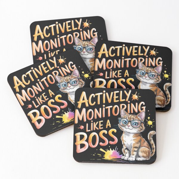Item preview, Actively Monitoring Like A Boss Funny Gift For Teacher designed and sold by FurrFunPrints.