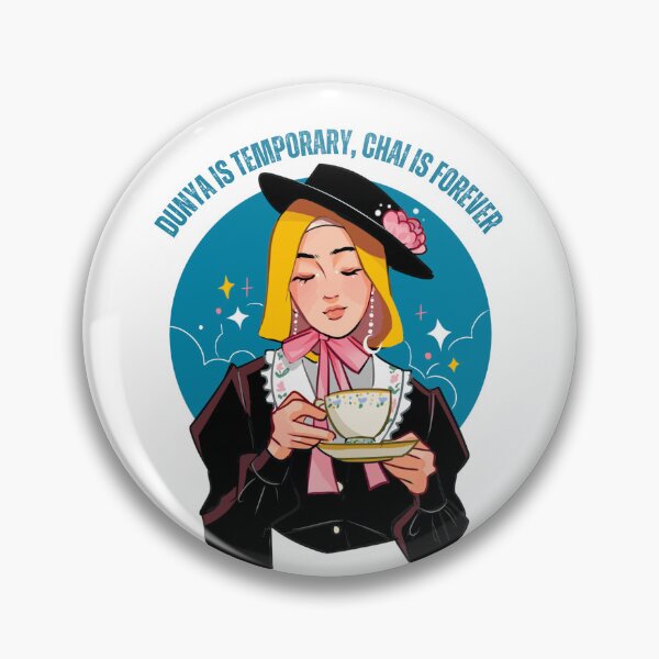 Item preview, Dunya Is Temporary Chai Is Forever | Cozy Muslimah Tea Art designed and sold by Sabr and Chai.