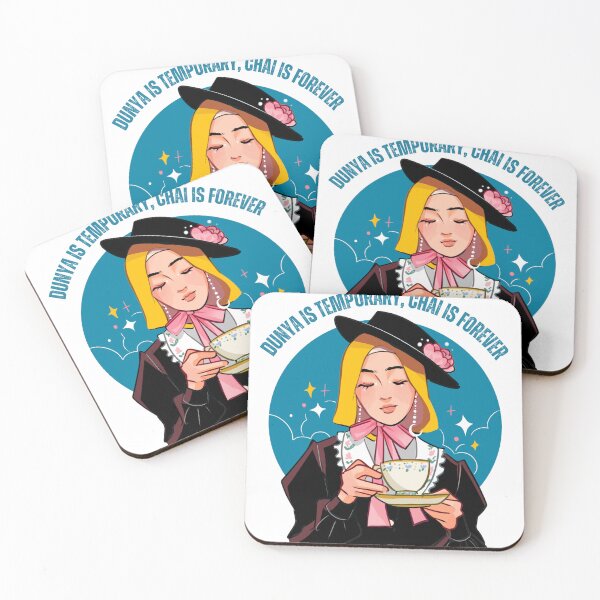 Item preview, Dunya Is Temporary Chai Is Forever | Cozy Muslimah Tea Art designed and sold by Sabr and Chai.