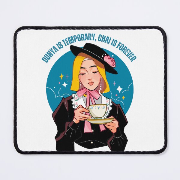 Item preview, Dunya Is Temporary Chai Is Forever | Cozy Muslimah Tea Art designed and sold by Sabr and Chai.