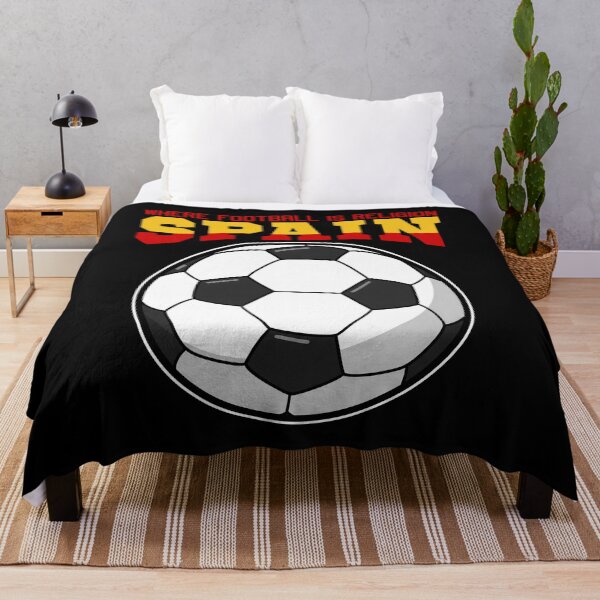 Item preview, SPAIN WHERE FOOTBALL IS RELIGION - FOOTBALL GIFT designed and sold by KEF Custom.