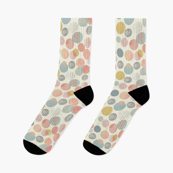 Item preview, Retro Geometric Seamless Circle Pattern with Pastel Colors and Stripes designed and sold by IdeaSmith.