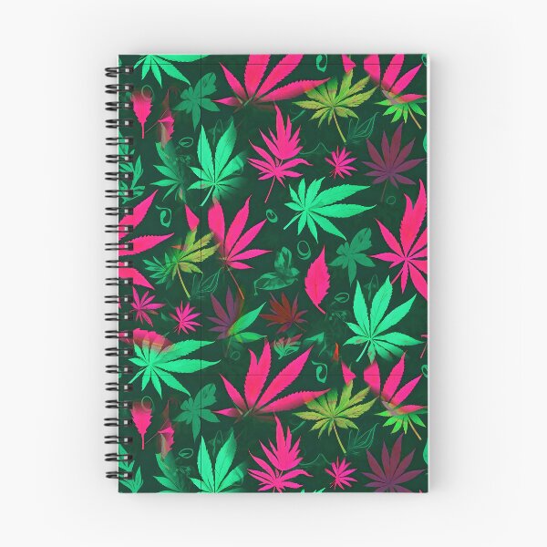 Item preview, Cannabis Pattern Teal Magenta Leaf Vibes designed and sold by MindWave THC.