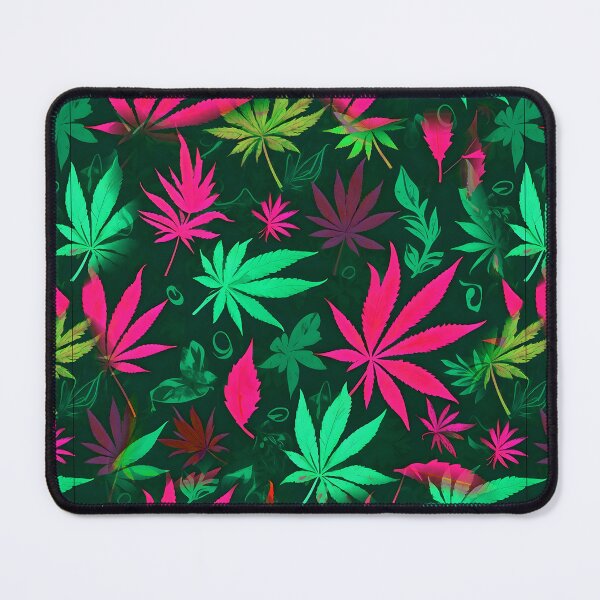 Item preview, Cannabis Pattern Teal Magenta Leaf Vibes designed and sold by MindWave THC.