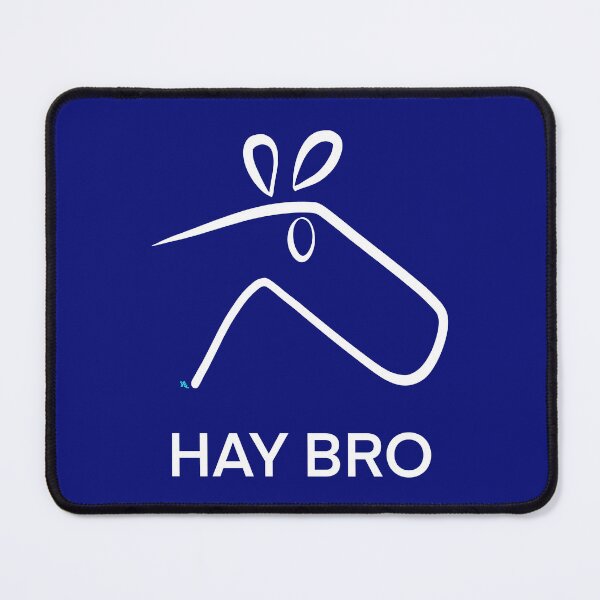 Item preview, Hay Bro Horse Pun White designed and sold by chowlet.