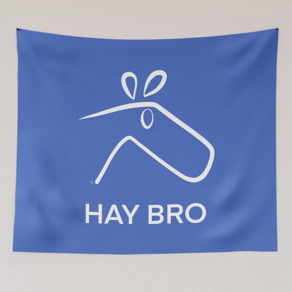 Item preview, Hay Bro Horse Pun White designed and sold by chowlet.