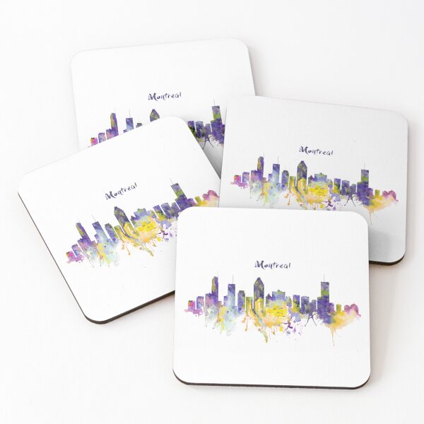 Item preview, Colorful Montreal Skyline designed and sold by caracatita75.