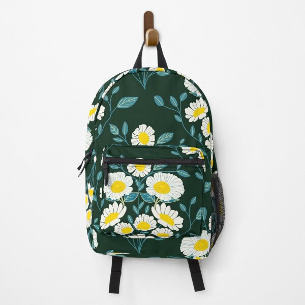 Item preview, Floral pattern of daisies and leaf ornament designed and sold by lilliblomma.