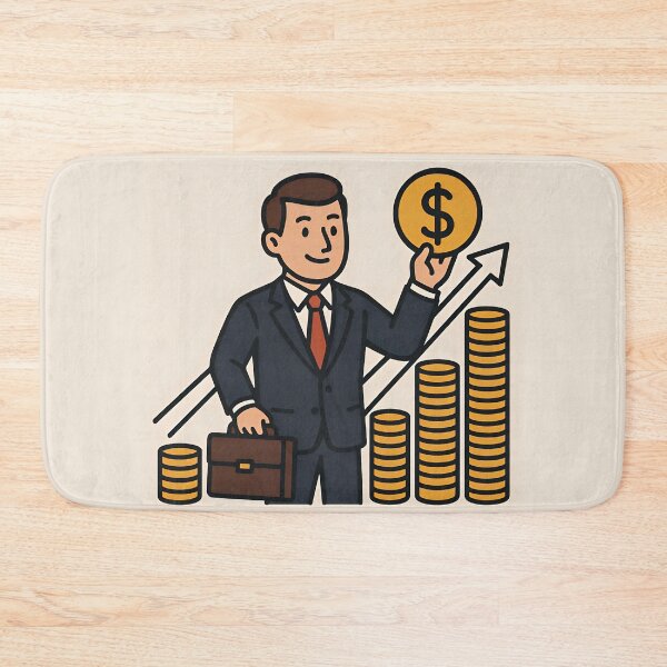 Item preview, Businessman Achieving Financial Success and Growth designed and sold by Amr Siam.
