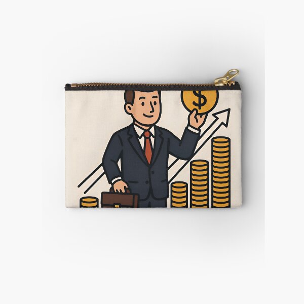 Item preview, Businessman Achieving Financial Success and Growth designed and sold by Amr Siam.