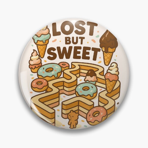 Item preview, Lost But Sweet Cute Dessert Maze Design designed and sold by Patternicity.