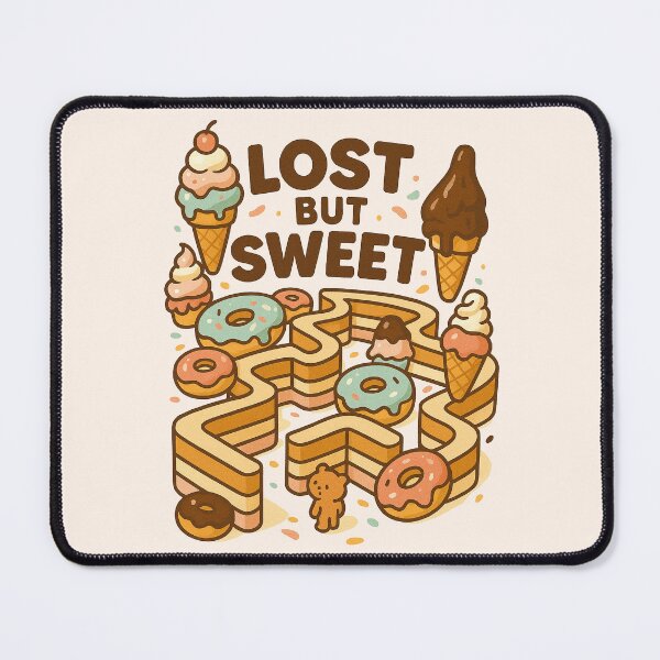 Item preview, Lost But Sweet Cute Dessert Maze Design designed and sold by Patternicity.