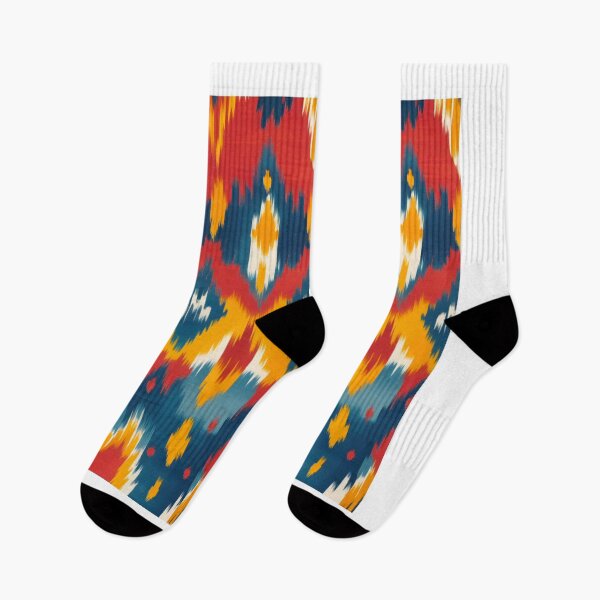 Item preview, Colorful Tribal Ikat Seamless Pattern - Sunset Ethnic Fabric Design designed and sold by Mondee Shop.