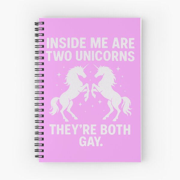 Item preview, Inside Me Are Two Gay Unicorns | Funny LGBTQ+ Pride designed and sold by Starr_Designs.