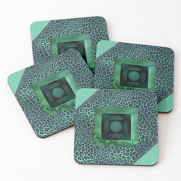 Item preview,  Green grunge style mixed floral pattern  designed and sold by Renee Lavoie.