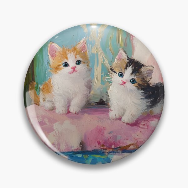 Artikelvorschau, Grandmillennial-Kunst, Wer hat Miau gesagt, Kätzchenmalerei entworfen und verkauft von SophieClimaArt.