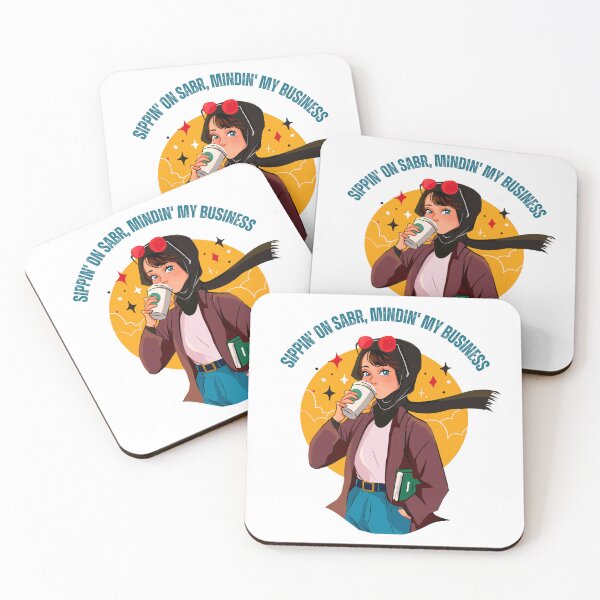 Item preview, Sippin on Sabr Minding My Business | Faith and Patience Muslimah Art designed and sold by Sabr and Chai.