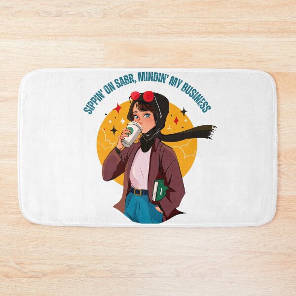 Item preview, Sippin on Sabr Minding My Business | Faith and Patience Muslimah Art designed and sold by Sabr and Chai.