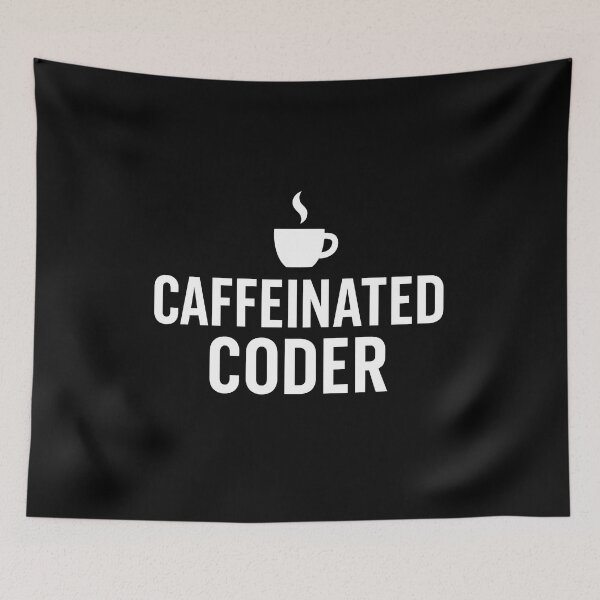Item preview, Caffeinated Coder - Funny Coffee Cup Design designed and sold by PrintF-Coffee.