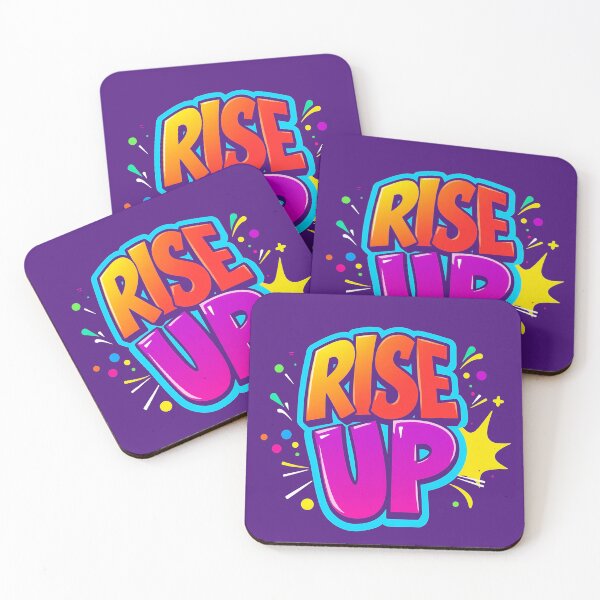 Item preview, Rise Up Motivational Quote Colorful Typography Design designed and sold by gtrock.