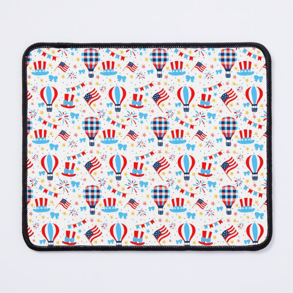 Item preview, Hot Air Balloon Patriotic 4th of July Independence Day Seamless pattern designed and sold by Sunnyneststudio.