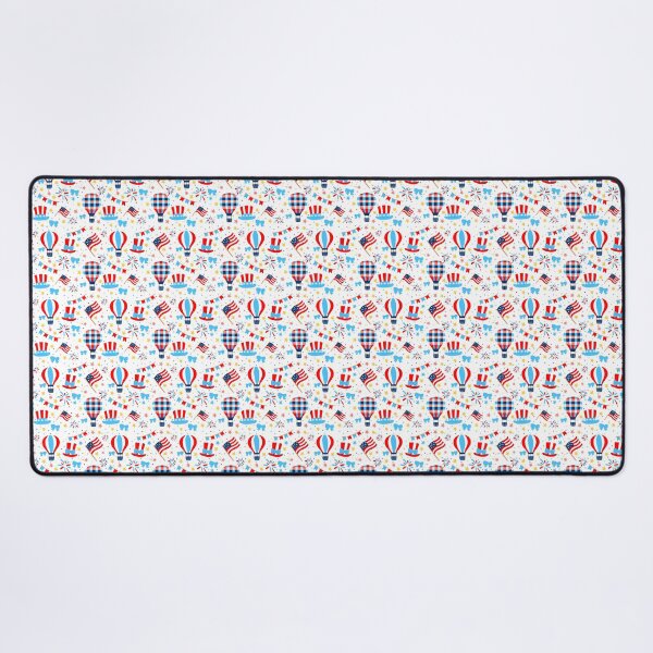 Item preview, Hot Air Balloon Patriotic 4th of July Independence Day Seamless pattern designed and sold by Sunnyneststudio.