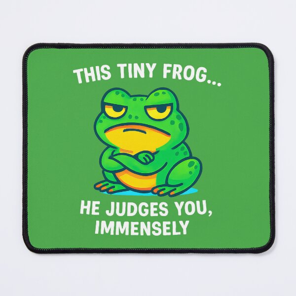 Item preview, judgy frog designed and sold by TSQ.