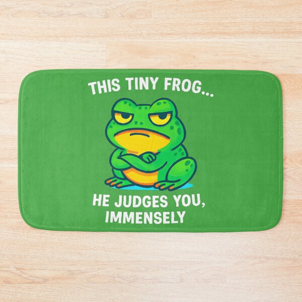 Item preview, judgy frog designed and sold by TSQ.