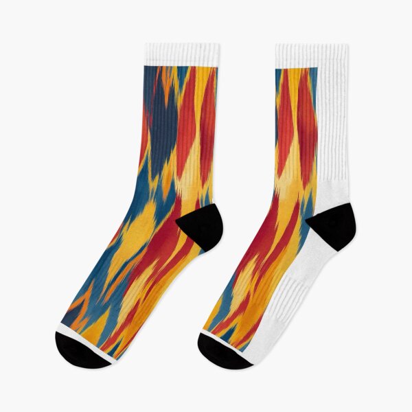Item preview, Bold Handwoven Ikat Seamless Pattern - Sunset Palette and Ethnic Vibes designed and sold by Mondee Shop.