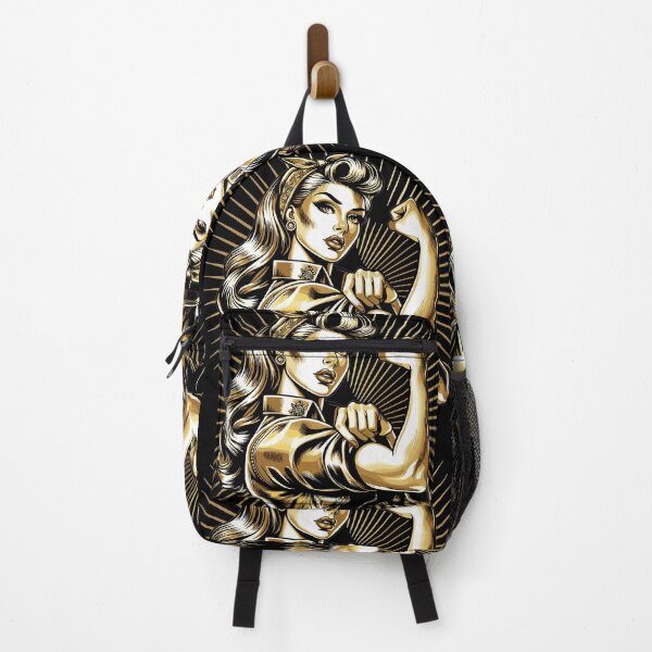 Item preview, Strong Woman Golden Rockabilly Style Gold Gift designed and sold by Pineapple-Tree.