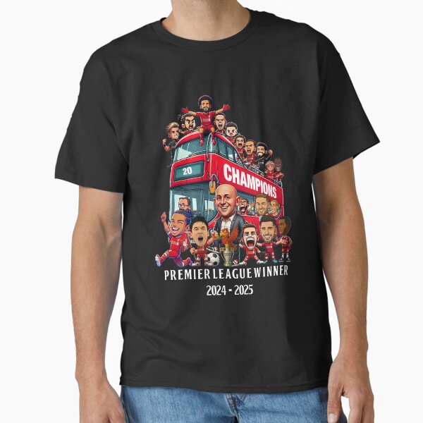 Vista previa del artículo con la obra «Desfile de autobuses de los campeones del Liverpool | ganadores de la Premier League», diseñado y vendido por Astha Warna.