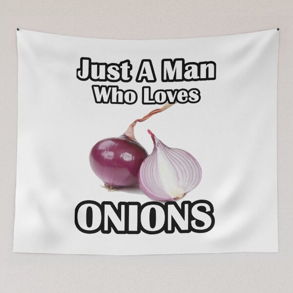Item preview, Just A Man Who Loves Onions designed and sold by Beluga Cat.
