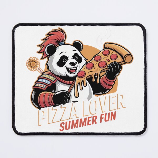 Item preview, Retro Pizza eater Panda-warrior Panda designed and sold by ARTReMi.