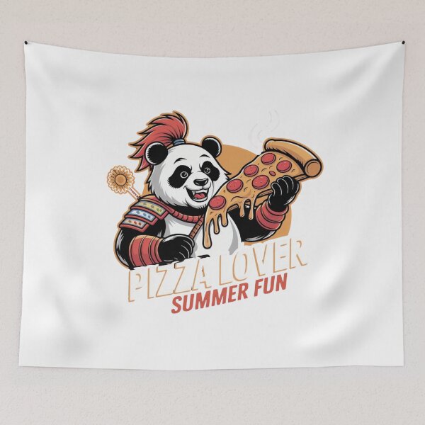 Item preview,  Retro Pizza eater Panda-warrior Panda designed and sold by ARTReMi.
