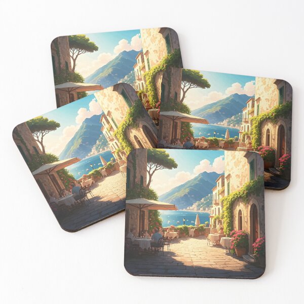 Item preview, Ravello, Italy: Quaint Cafés and Historic Stone Architecture designed and sold by LSVart.