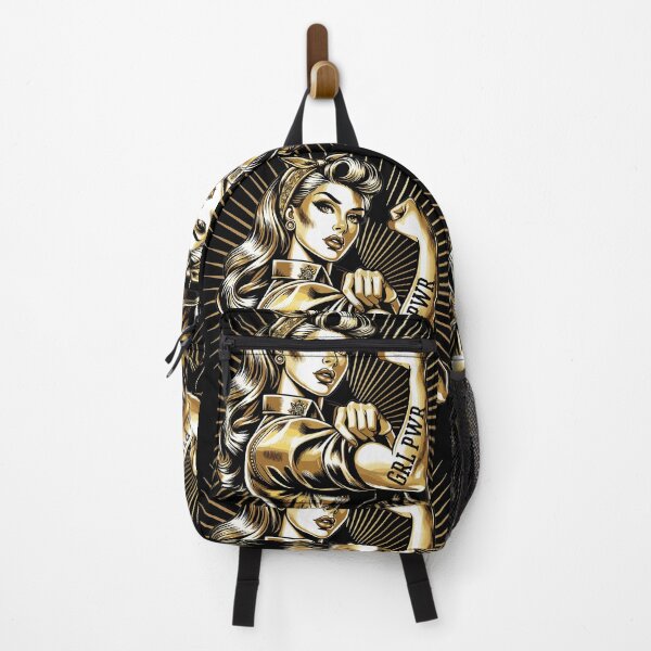 Item preview, Strong Woman GRL PWR Rockabilly Gold Gift designed and sold by Pineapple-Tree.