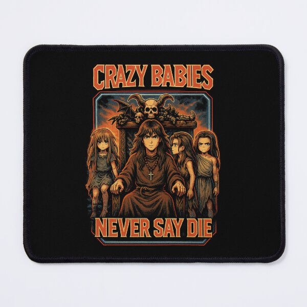 Item preview, Crazy Babies Never Say Die Rock Icon designed and sold by Hackers.