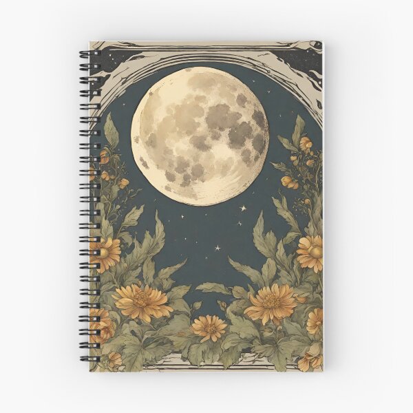 Item preview, Tarot Inspired Moon illustration designed and sold by YoungbearCo.