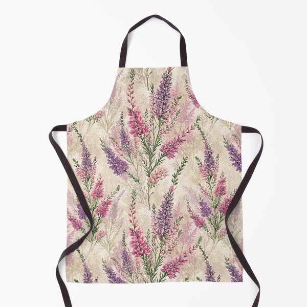 Item preview, A beautiful pattern of pink and purple Heather flowers designed and sold by Merrylands Artshop.