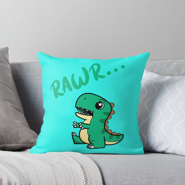 Item preview, Cute cartoon dinosaur with “RAWR...” speech bubble designed and sold by ToSaDesigns24.