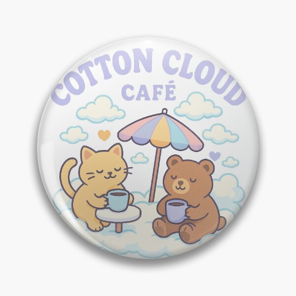 Item preview, Cotton Cloud Café Cute Pastel Animal Art designed and sold by Patternicity.