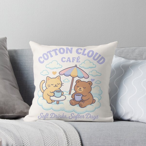 Item preview, Cotton Cloud Café Cute Pastel Animal Art designed and sold by Patternicity.