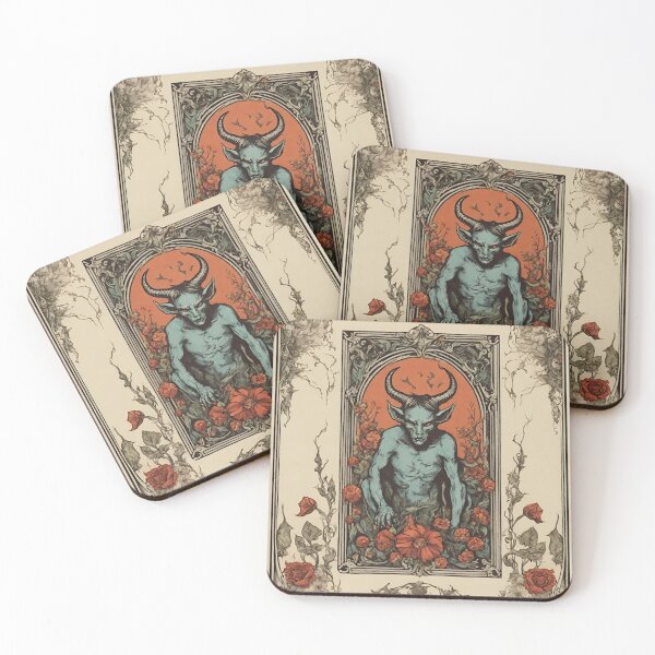 Item preview, Tarot Inspired Devil illustration  designed and sold by YoungbearCo.