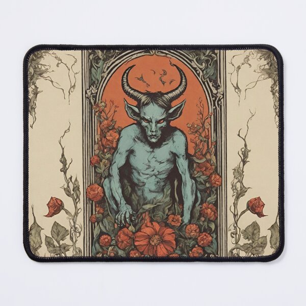 Item preview, Tarot Inspired Devil illustration designed and sold by YoungbearCo.