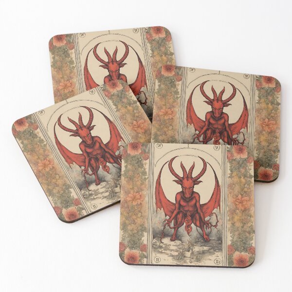 Item preview, Tarot Inspired Devil illustration designed and sold by YoungbearCo.