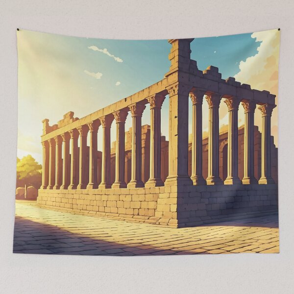 Aperçu de l'œuvre Temple romain d'Évora : l'élégance corinthienne antique créée et vendue par LSVart.