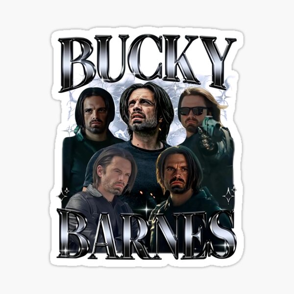 Item preview, Bucky Barnes Thunderbolts Sebastian Stan Winter Soldier Avengers Superhero Captain America Movies Poster designed and sold by HaloHop.