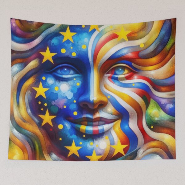 Item preview, Abstract Joy Europe's World designed and sold by Sigtrix.